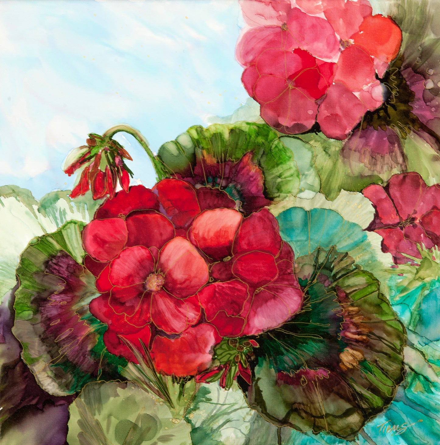 Mom's Geraniums #1 (105)